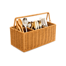 Porta Talheres de Mesa com Divisórias para Cozinha Estilo Rattan | Firenze