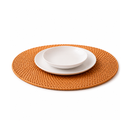 Jogo Americano Redondo e Oval de Mesa Artesanal em Rattan para Mesa Posta | Toscana