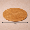 Jogo Americano Redondo e Oval de Mesa Artesanal em Rattan para Mesa Posta | Toscana