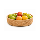 Cesto de Rattan Redondo para Organizar Cozinha e Sala | Bellagio