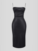 Vestido em Couro Helena