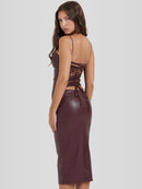 Vestido em Couro Helena